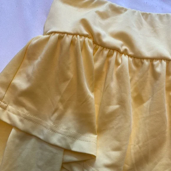 Butter Yellow Ruffle Skirt - Picture 3 of 3